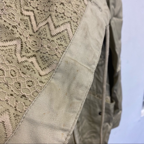 Anthropologie Hei Hei Tan Lace Anorak Small - Picture 12 of 16
